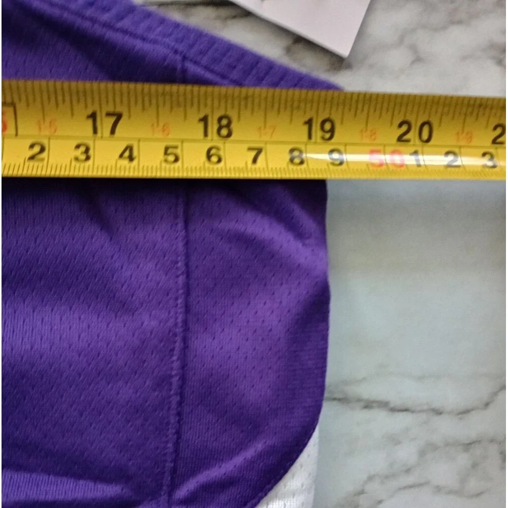 NWT Nike Reversible Purple/White Tank Top Basketball Jersey Size Medium